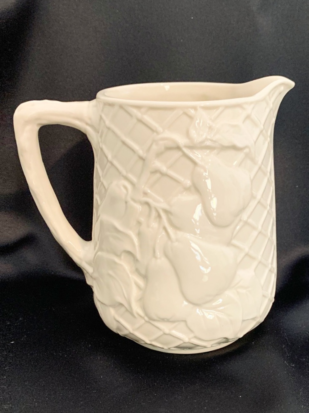 Godinger & Co. Embossed Pear Ivory Pitcher